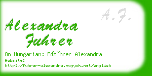 alexandra fuhrer business card